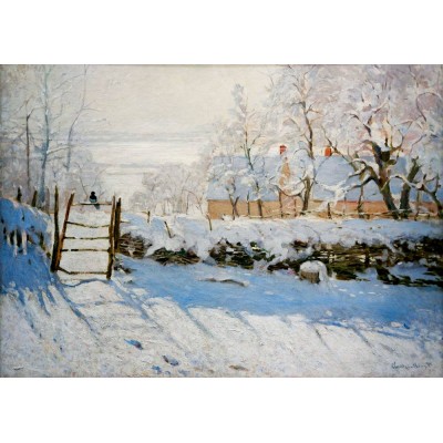 Bluebird Puzzle - The Magpie, 1869 by Claude Monet 1000 pcs.