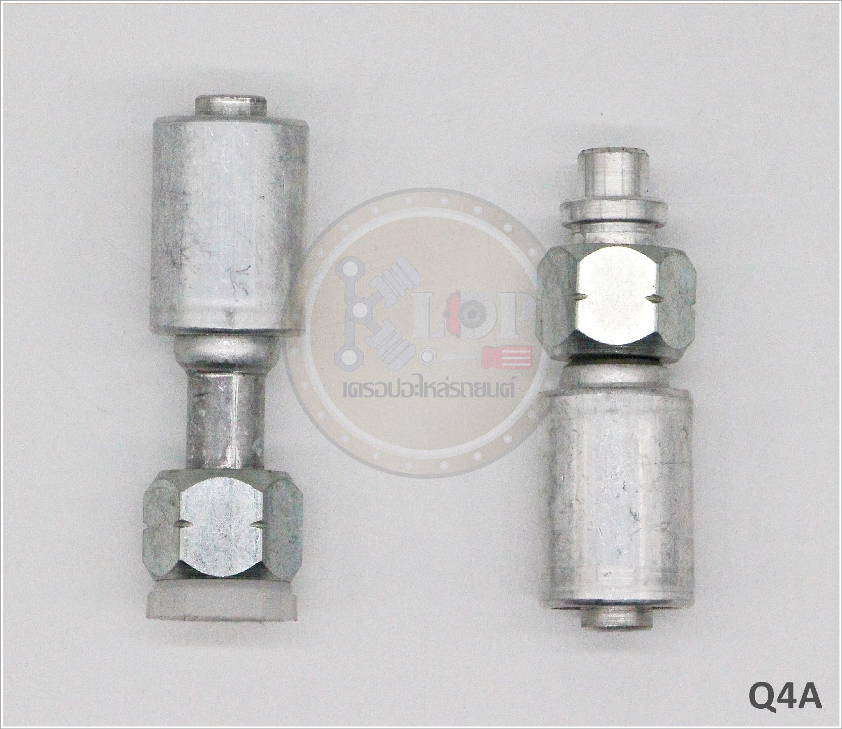 Q4A พิตติ้ง 1/2นิ้ว -180องศา KIKI R134a (ปลอกอลูมิเนียม) (Vinn)