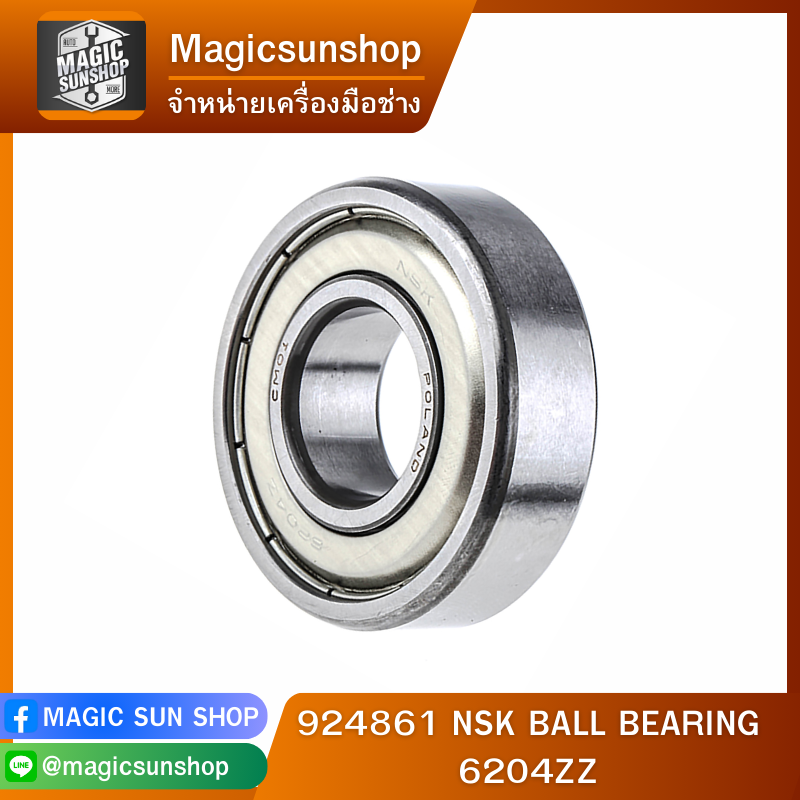 924861 NSK BALL BEARING 6204ZZ