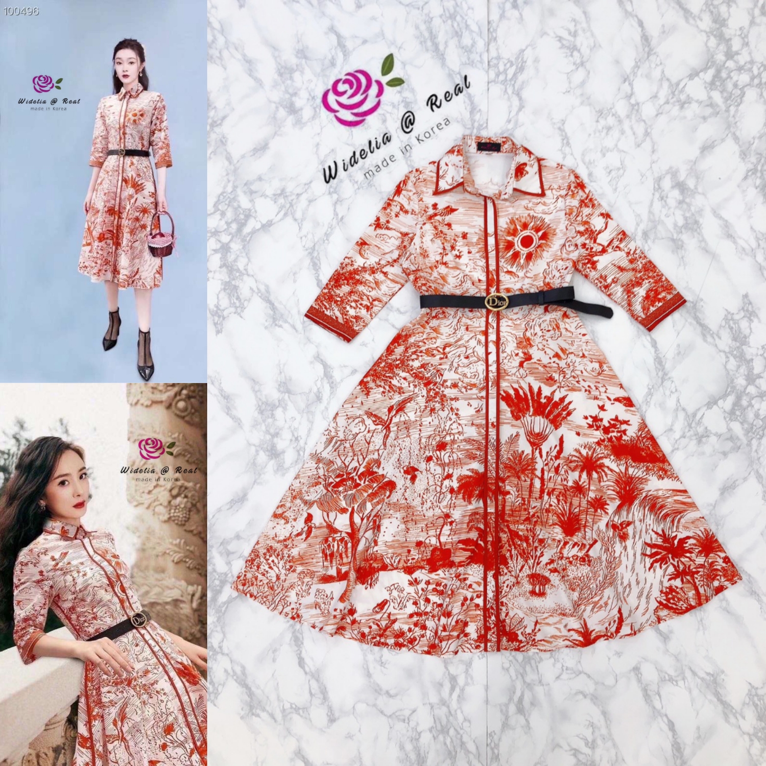Dress เดรสคอปกแสนสวย มาพร้อมเข็มขัดอย่างหรู รุ่นนี้สวยมากมายอีกแล้ว