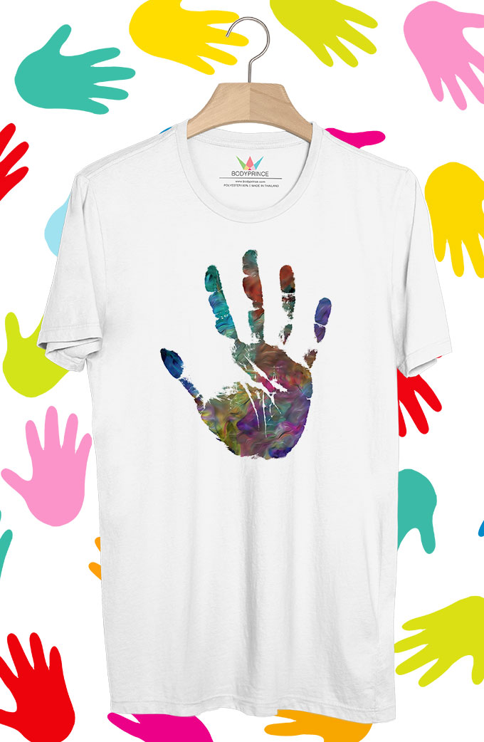 BP244 เสื้อยืด ฝ่ามือ #2