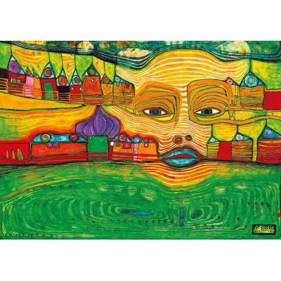 Bluebird Puzzle - Irinaland over the Balkans, 1969 by Hundertwasser 1000 pcs.