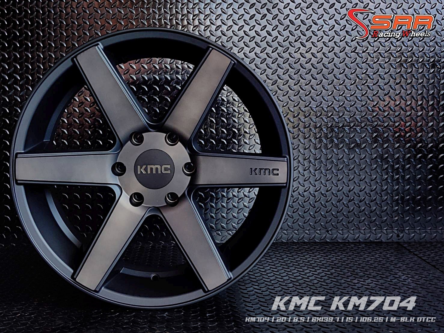 KM704 KMC WHEELS ขอบ20 6H139.7 ET15 M-BLK DTCC ราคาพิเศษ