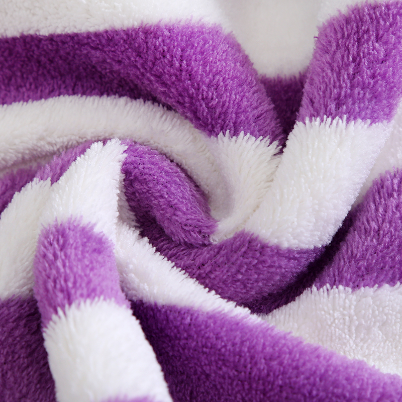 ผ้าเช็ดผมขนเป็ดลายริ้ว รุ่นพิเศษหนานุ่ม (1โหล)