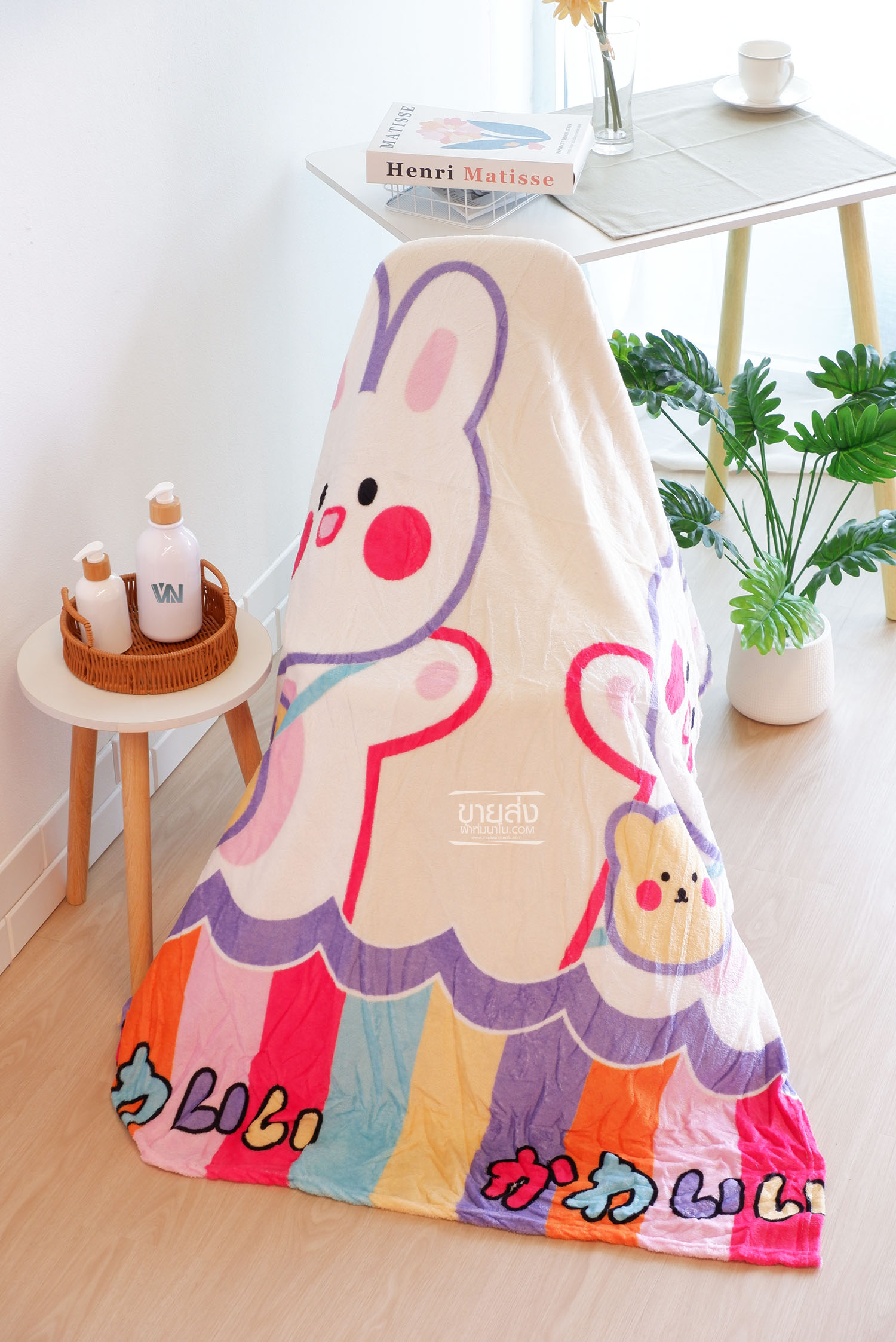 ผ้าห่มนาโนส่ง 59 บาทลายการ์ตูน 4 ฟุตรุ่นบาง 100ผืน