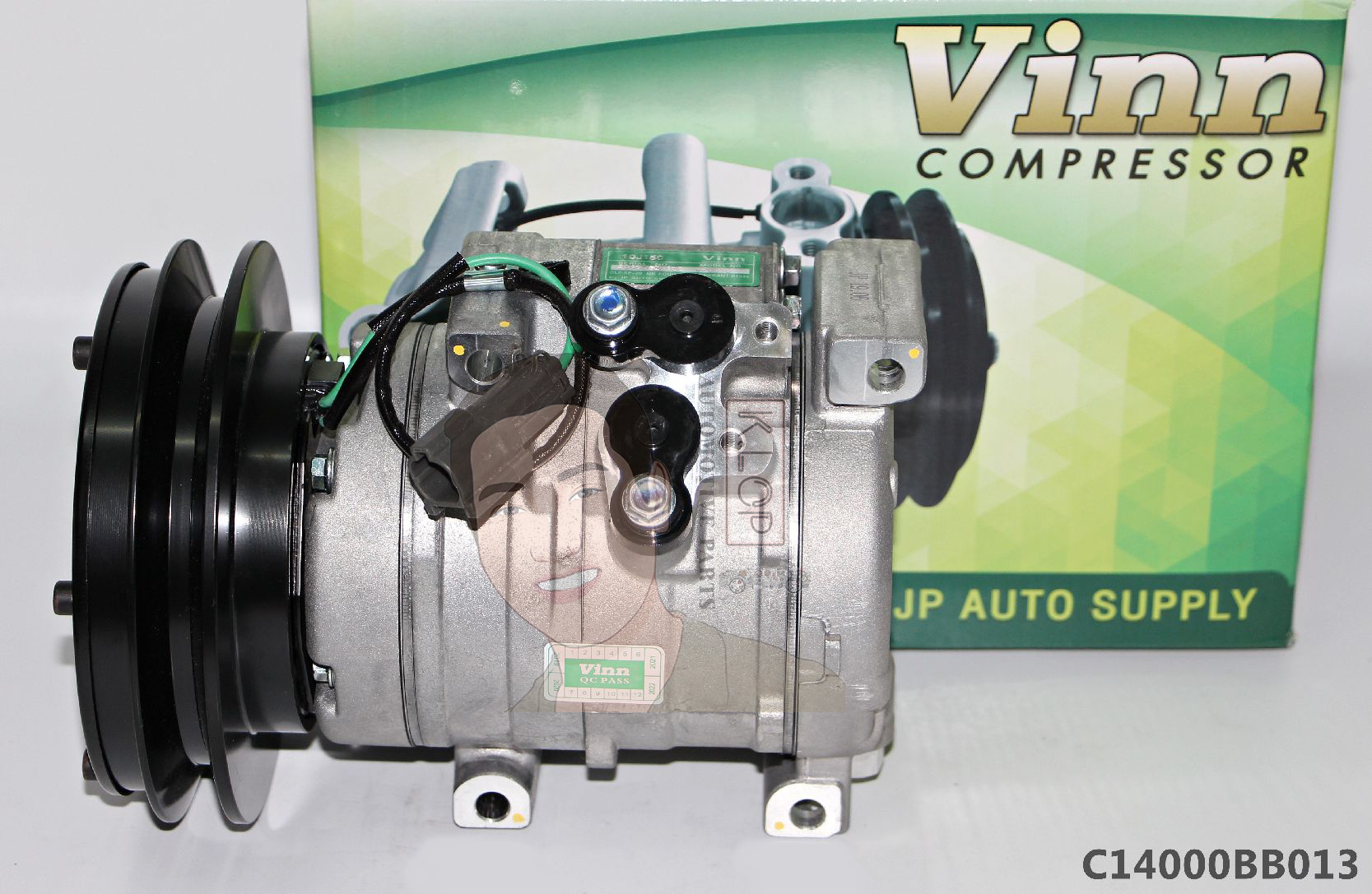 C14000BB013 คอมแอร์ยี่ห้อ Vinn (10S15C CAT/KOMATSU 1B 24V)