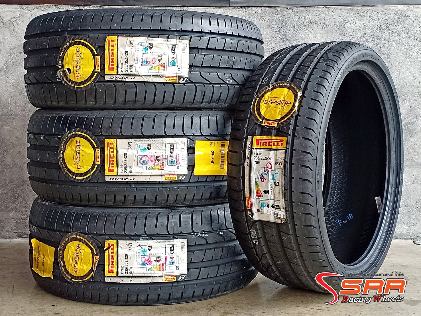 PIRELLI P ZERO (NO) 235/35ZR20 ยางGERMANY สำหรับใส่รถ Porsche