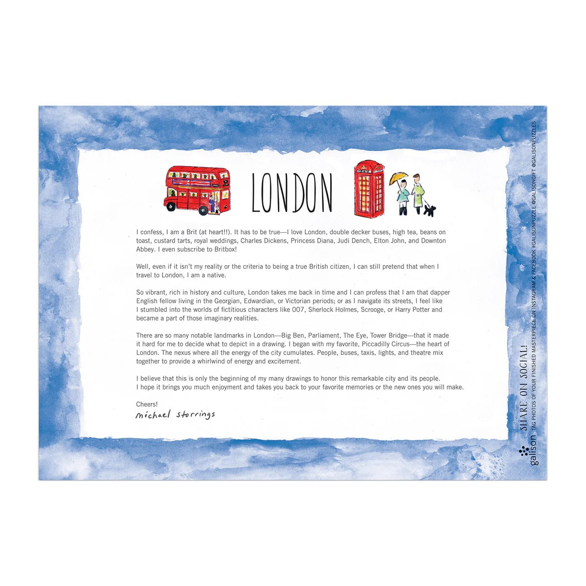 Galison - London by Michael Storrings 1000 pcs.