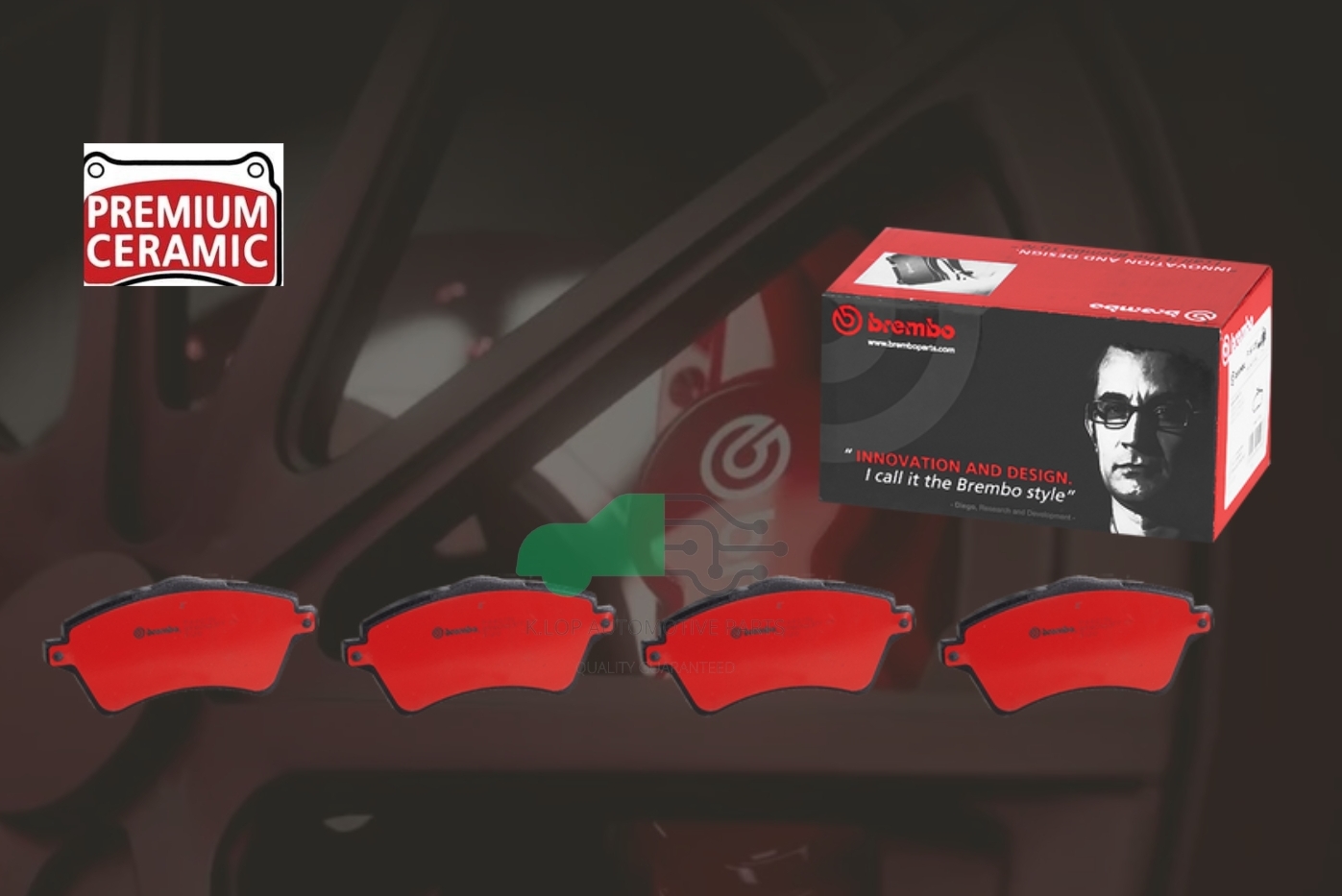P44 011N ผ้าเบรกหน้า BREMBO รุ่น Ceramic) LAND ROVER Freelander I L314 (1.8 2.0 2.5) 98-06