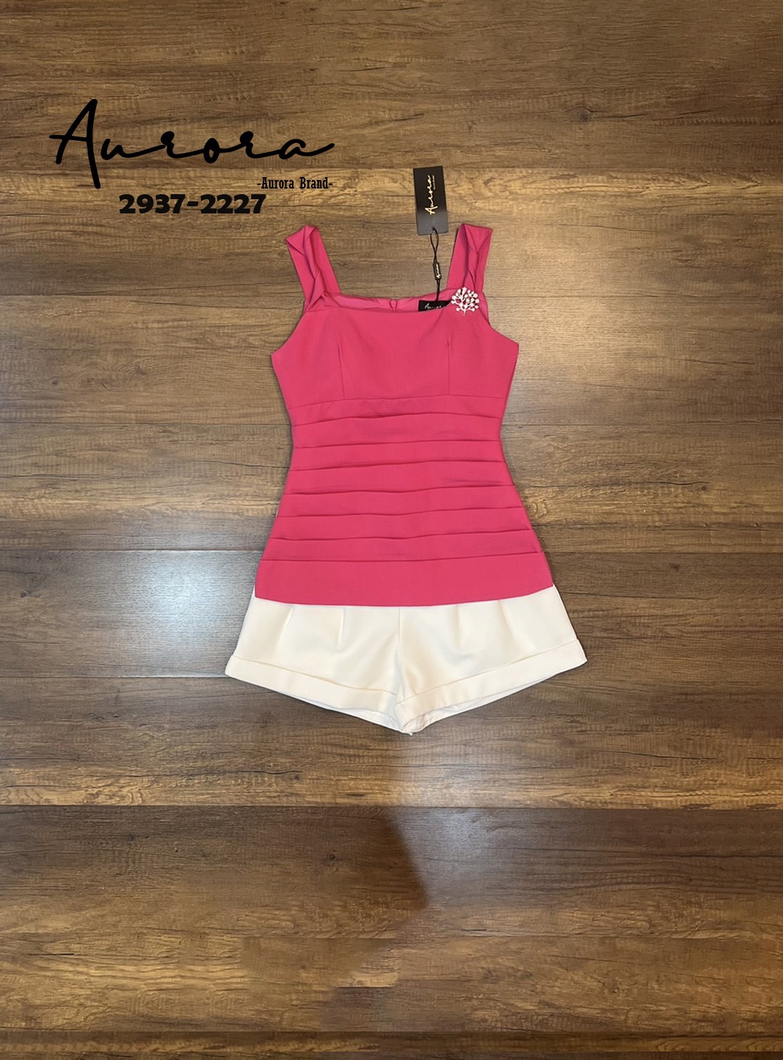 2937-2227 Setเสื้อสีสันสุดแซ่บ ชมพู