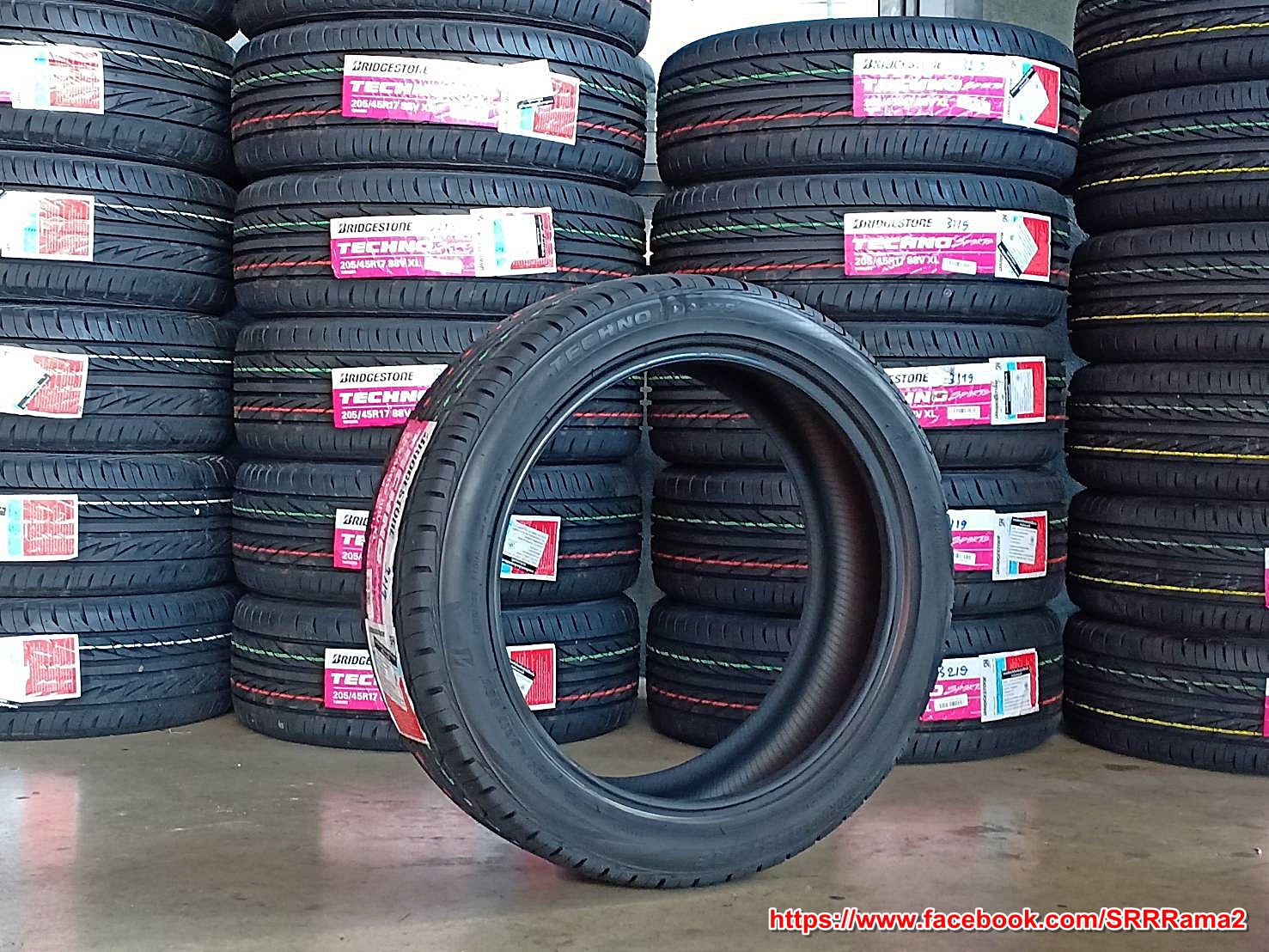 BRIDGESTONE TECHNO SPORTS 205/45R17 ยางใหม่ปี19 ราคาพิเศษ