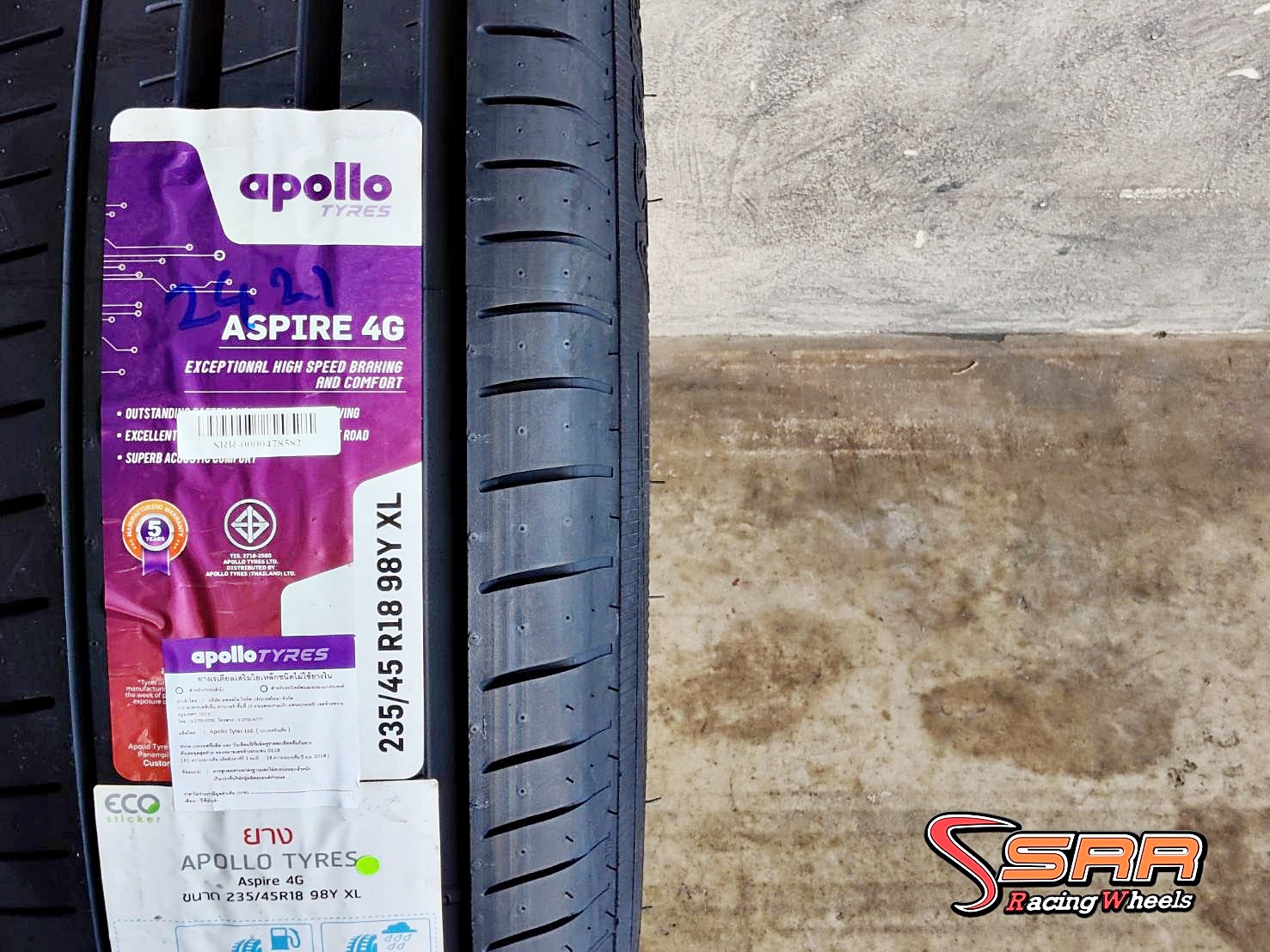 APOLLO ASPIRE 4G 235/45R18 ยางใหม่ ปี2021 ราคาพิเศษ