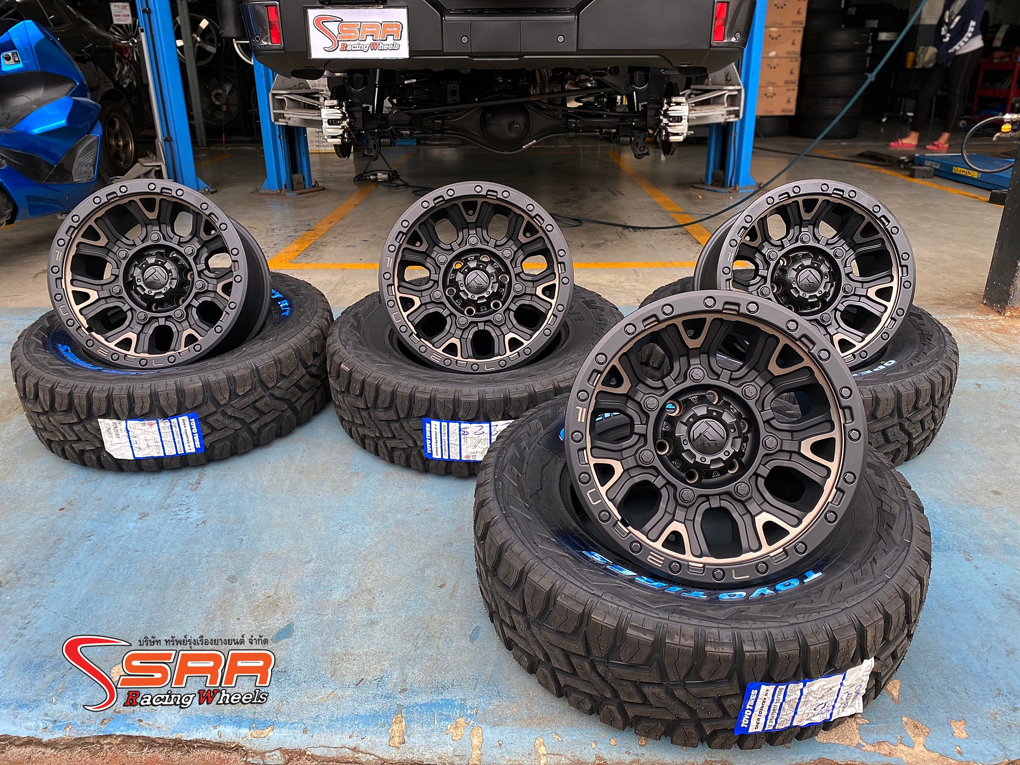 FUEL TRACTION ขอบ17 6x139.7 ET1 MATTE BLACK / DDT ราคาพิเศษ