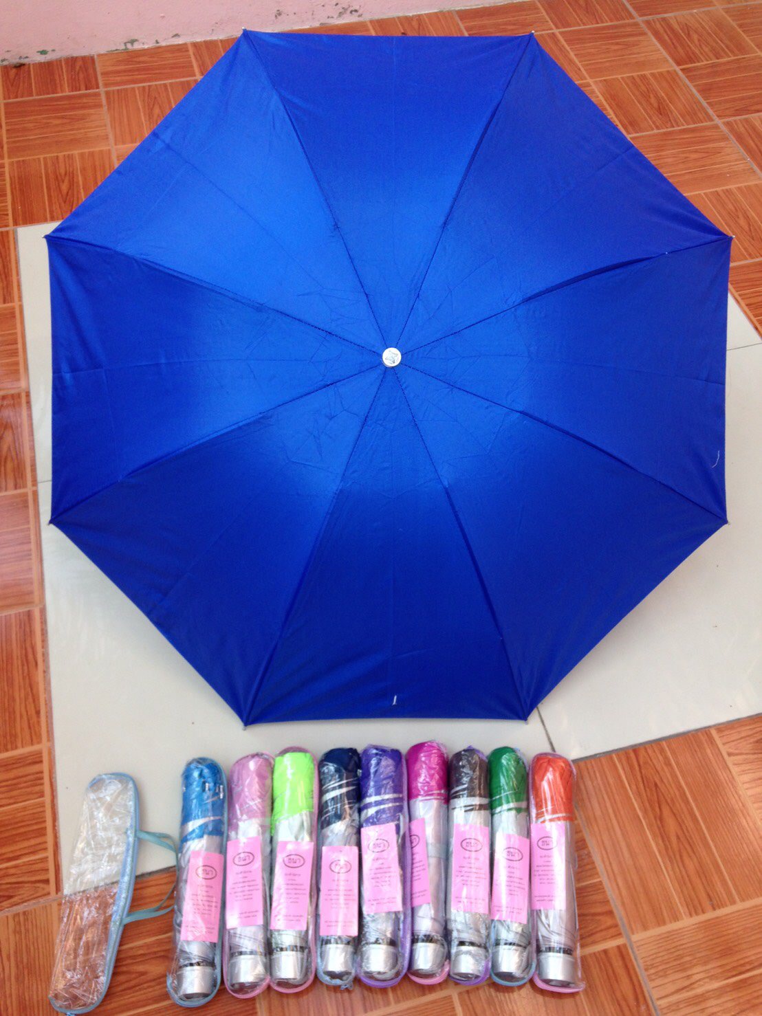 ร่มพับ3ตอน-ซองกระเป๋า