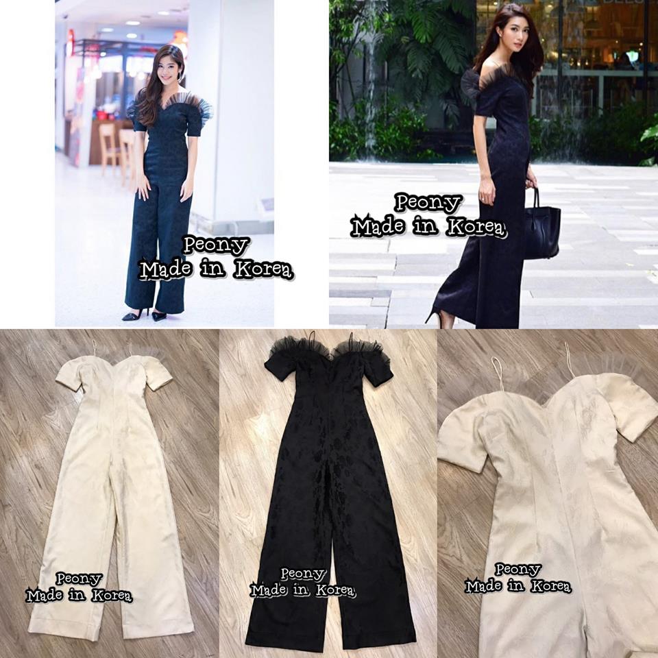 *พร้อมส่ง*LBT Jumpsuit :: จั้มสูทวายเดี่ยวแขนสั้น