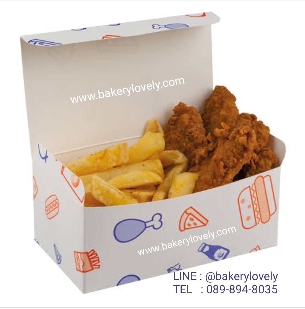 กล่องกระดาษใส่อาหารสกรีน