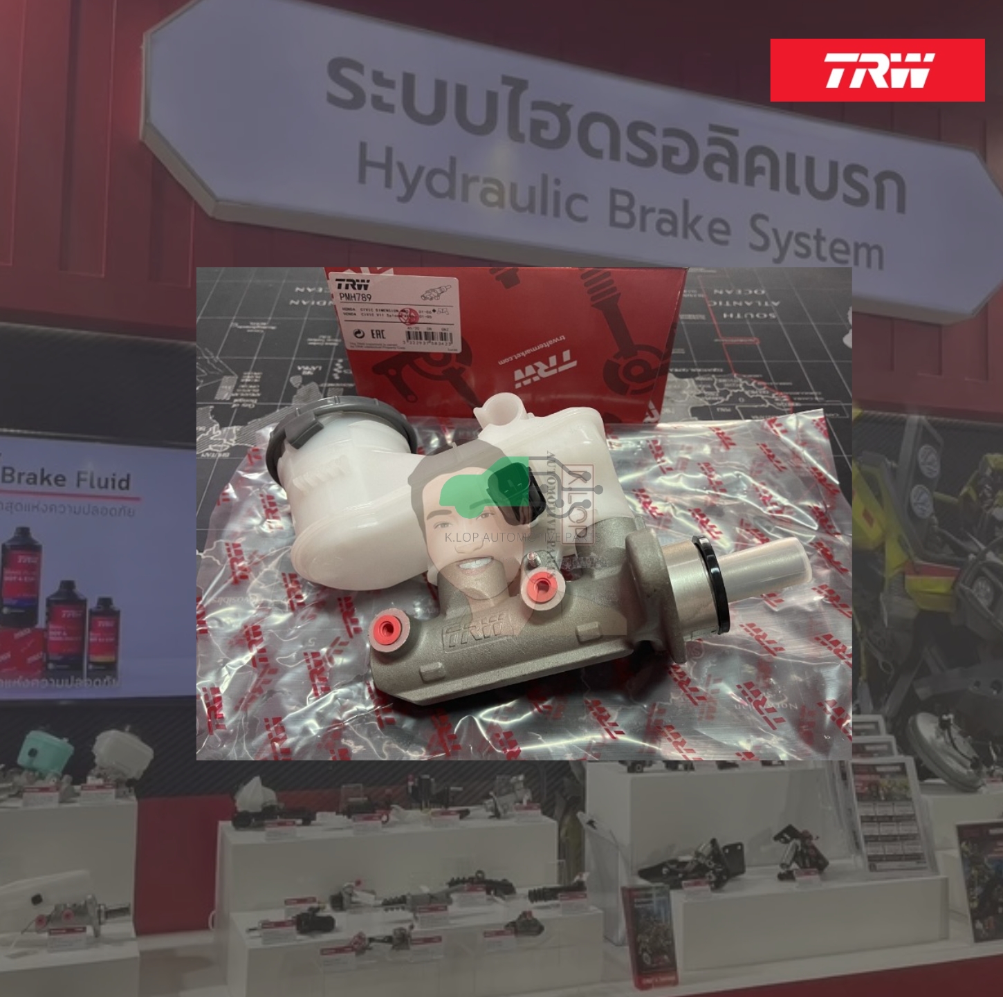 PMH789 แม่ปั๊มเบรก HONDA CIVIC'01-06 ES DIMENSION ABS 1ตอน 7/8"
