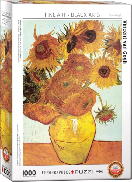 Eurographics - Twelve Sunflowers by Vincent Van Gogh (Non-Pattern) 1000 pcs.