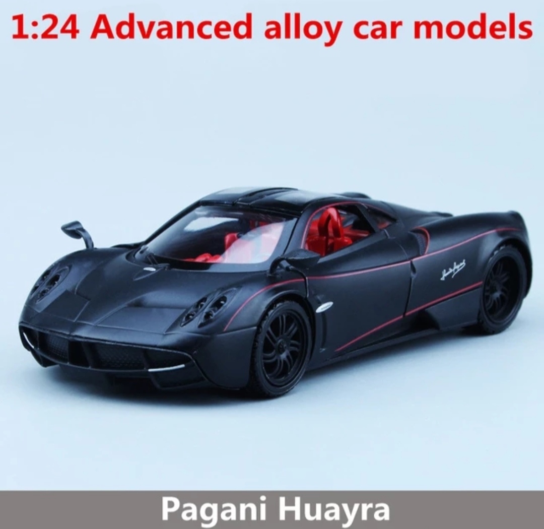 Pagani Huayra สีดำด้าน โมเดลรถเหล็ก scale 1:24 (ปลีก-ส่ง)