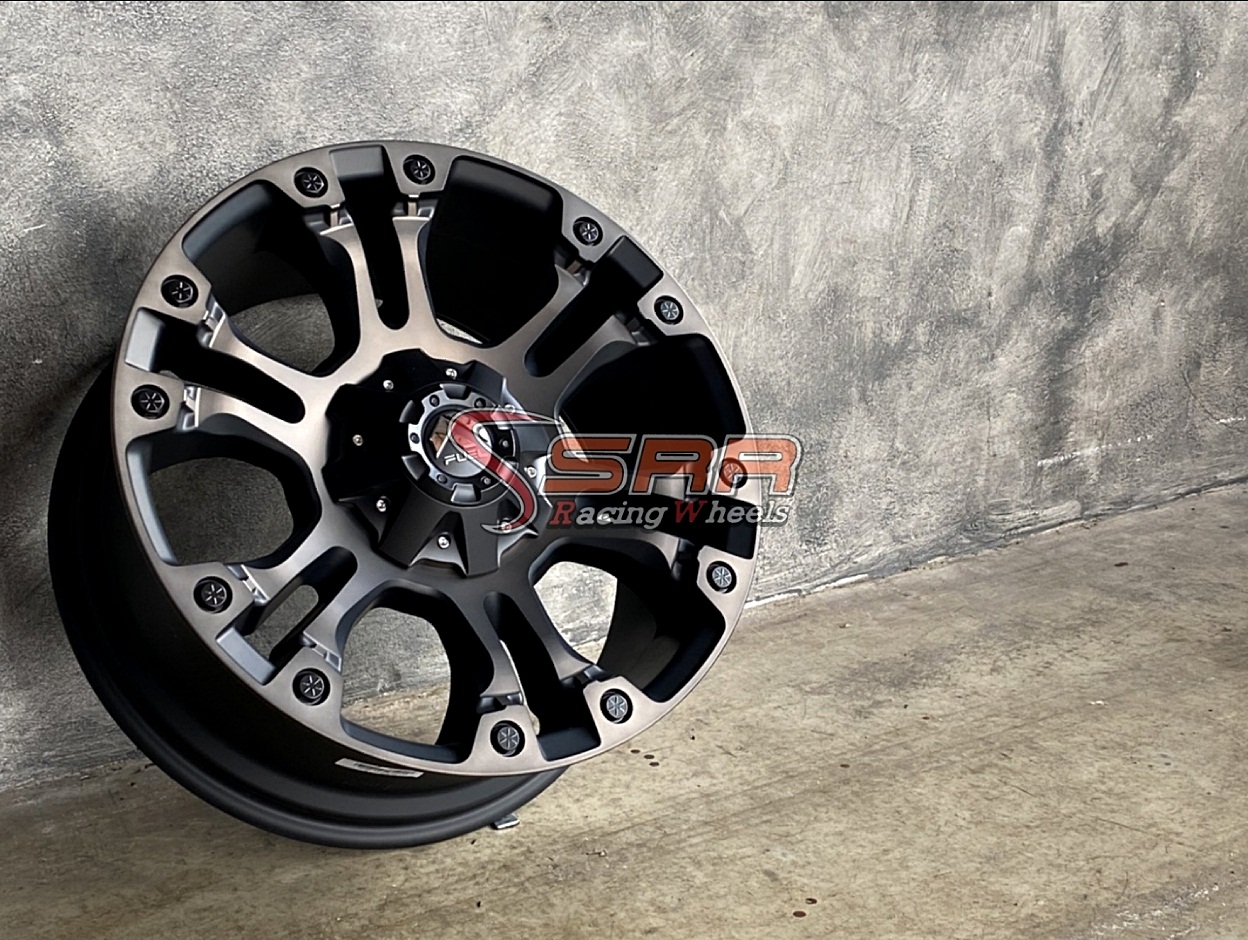 FUEL VAPOR 20x9 6x135/6x139.7 ET+20 MATTE BLACK MACHINED/TINT CLEAR