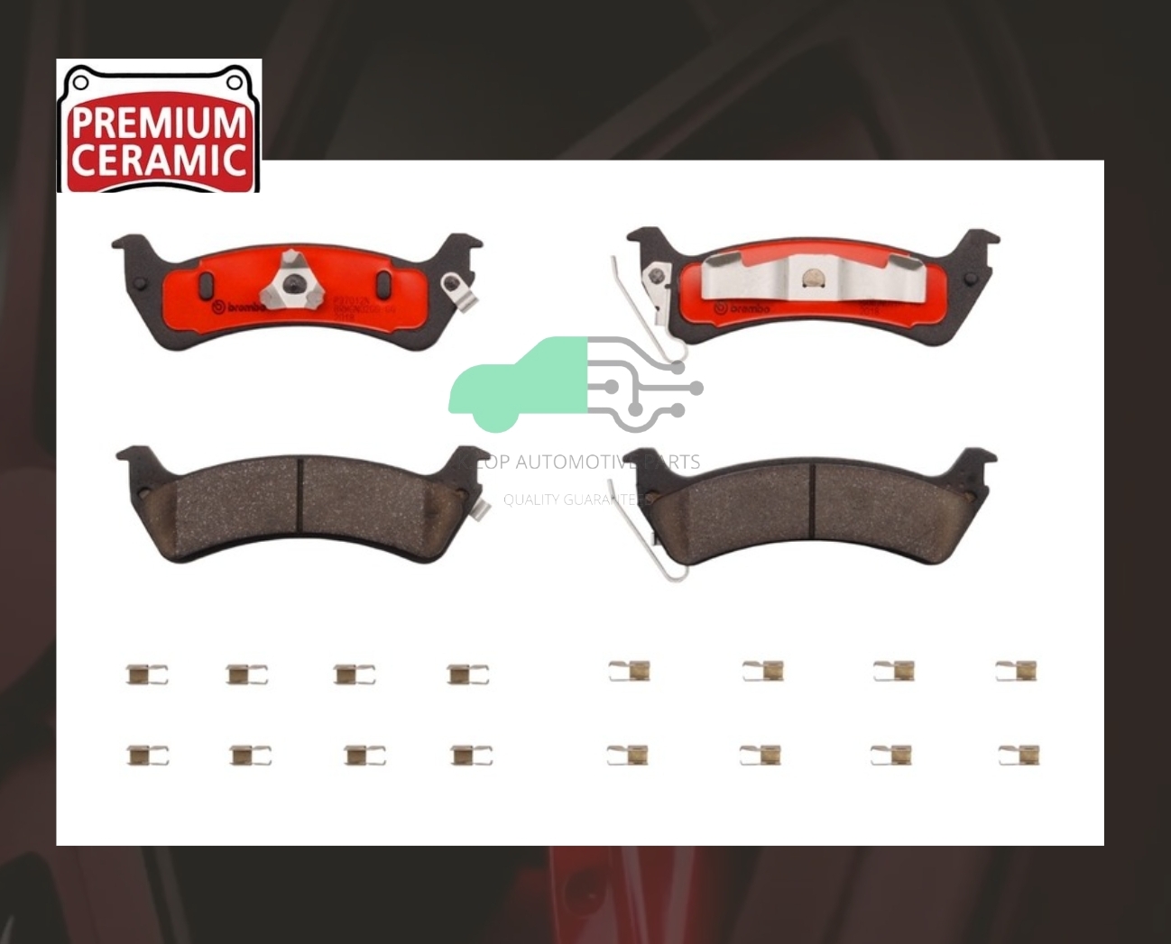 P37 012N ผ้าเบรกหลัง (แท้ BREMBO รุ่น Ceramic) JEEP Grand Cherokee ZJ ปี96