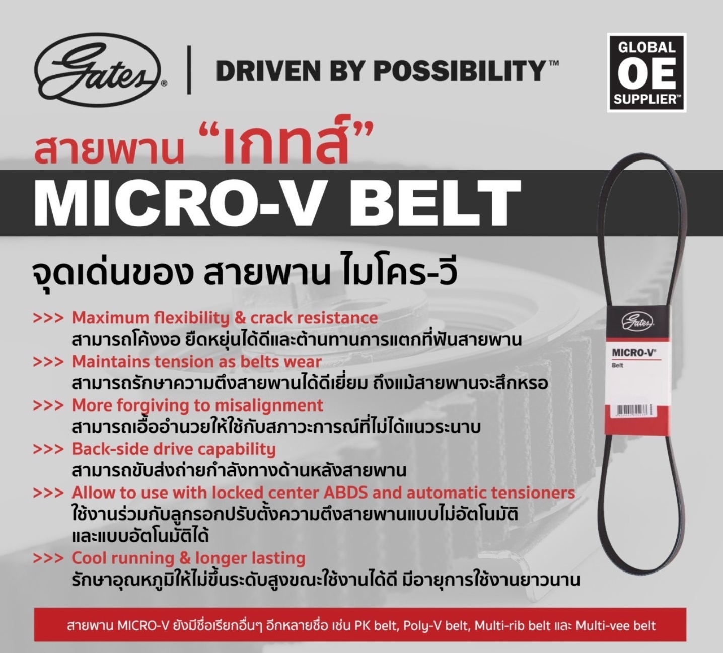 ชุดตั้งสายพาน (Gate) : ชุด 6PK1540 M54 / 5 (E60) 7 (E65) X3 (E83) ปี 03