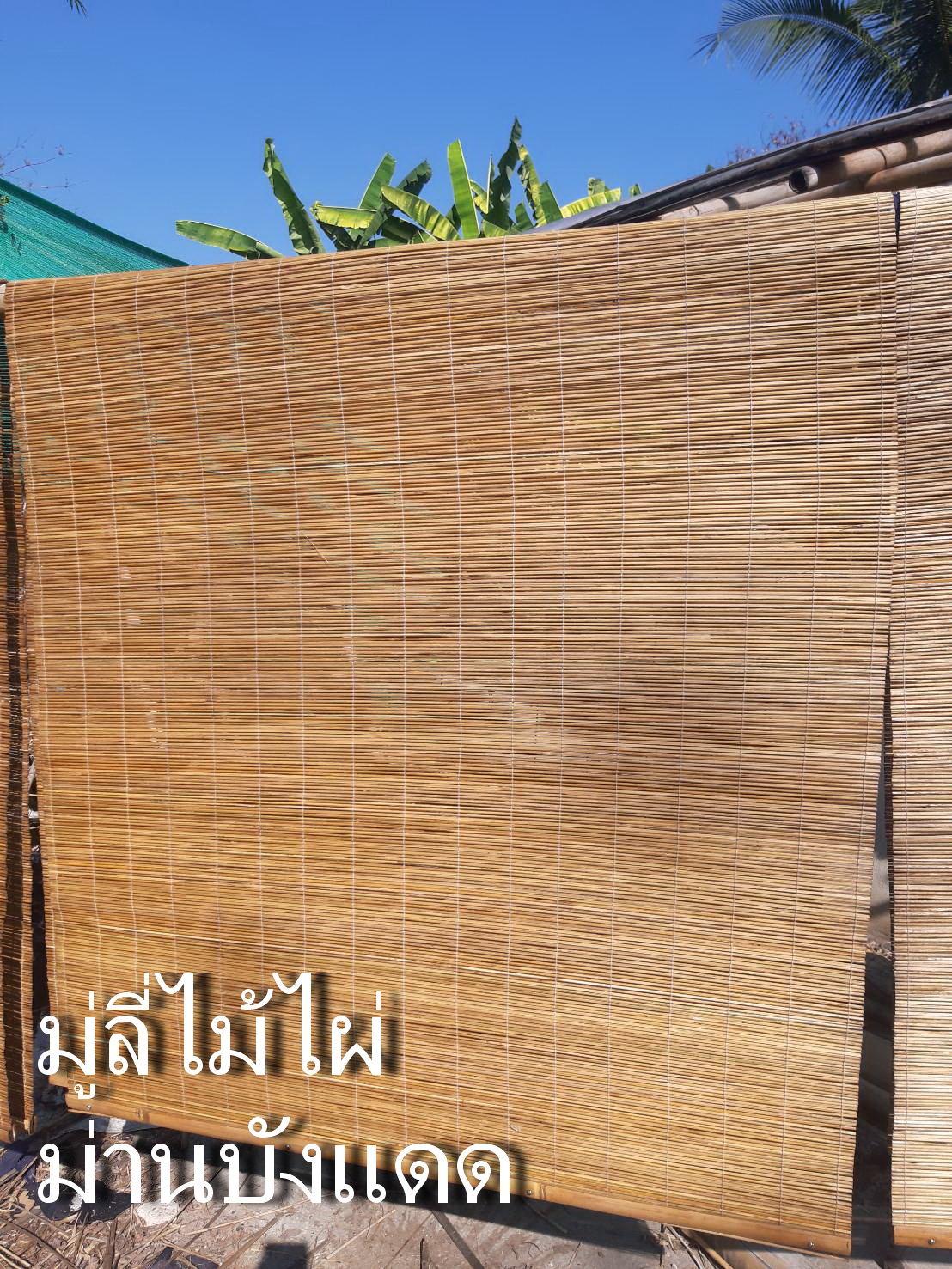 มู่ลี่ไม้ไผ่/ม่านบังแดด