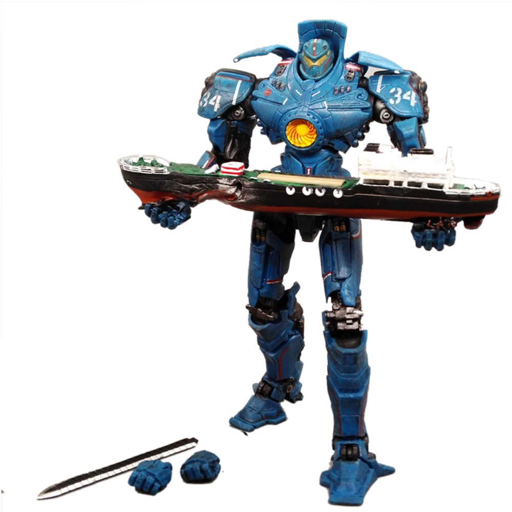 Figure โมเดล Jaeger Gipsy Danger Ship พร้อมเรือขนสินค้า - Pacific Rim