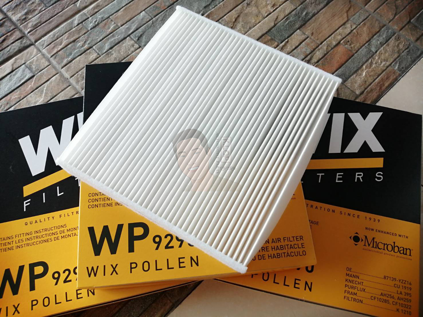 WP9290 กรองแอร์ WIX (Vigo Fortuner Camry Yaris, Altis Vios ปี07, Lexus) เทคโนโลยีอเมริกา