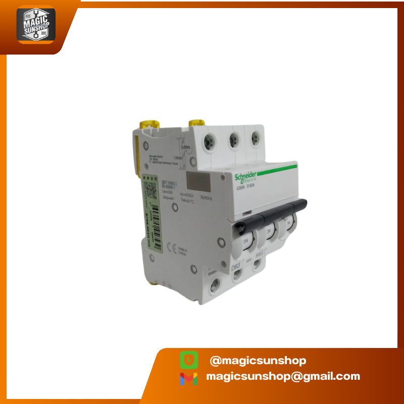 Schneider เบรคเกอร์ Breaker IC65N D63 P3