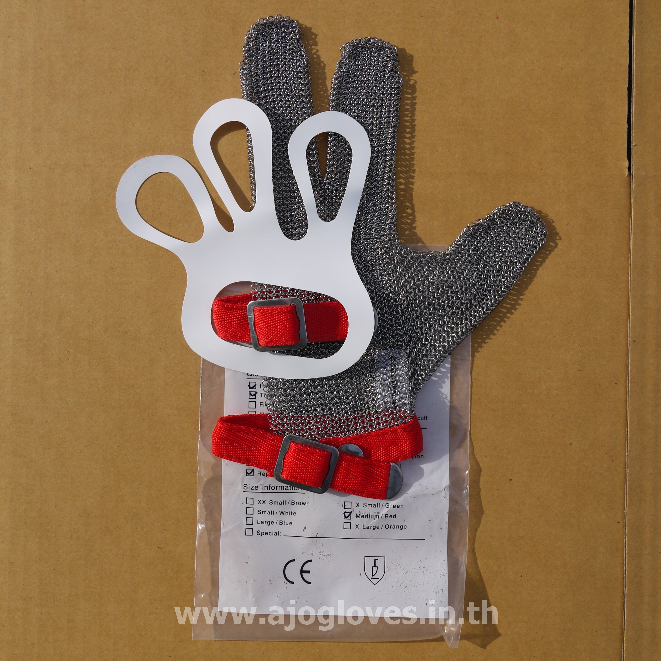 ถุงมือสแตนเลส 3 นิ้ว