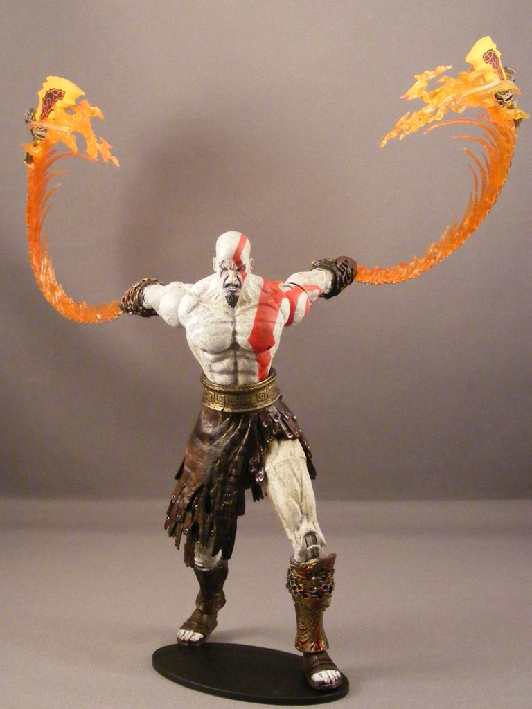 Figure โมเดล Kratos with Flaming Blade - God of War