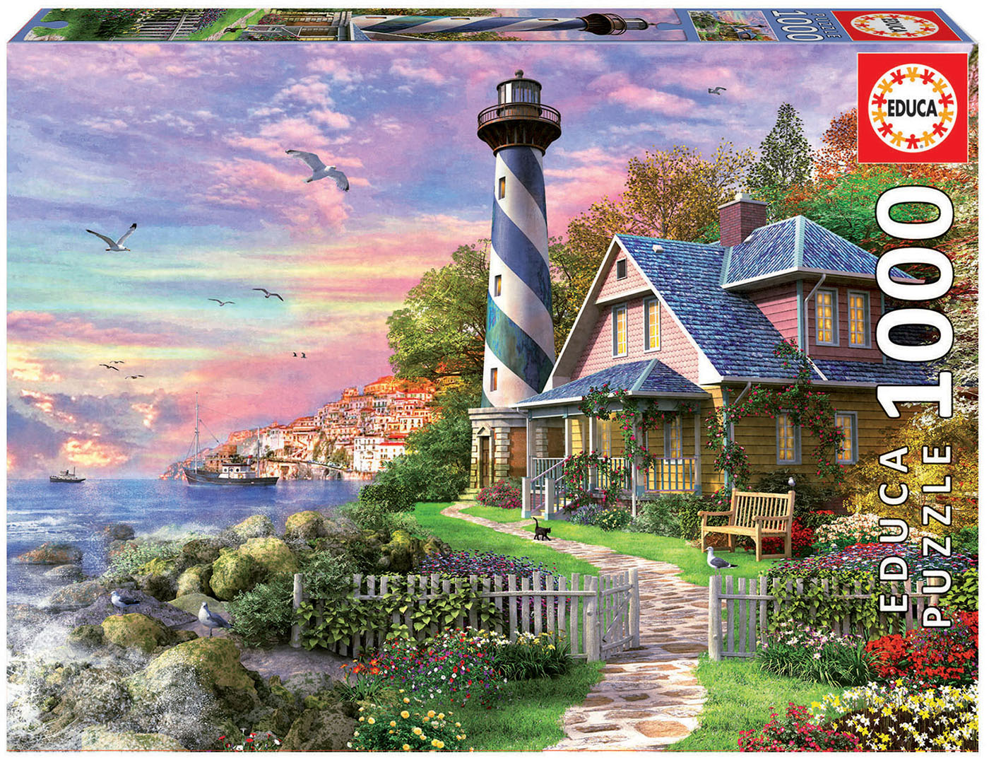 Educa - Lighthouse at Rock Bay by Dominic Davison 1000 pcs.