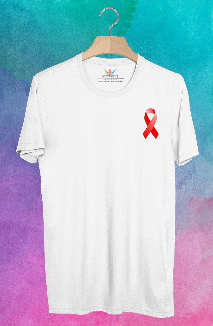 BP415 เสื้อยืด Red Ribbon