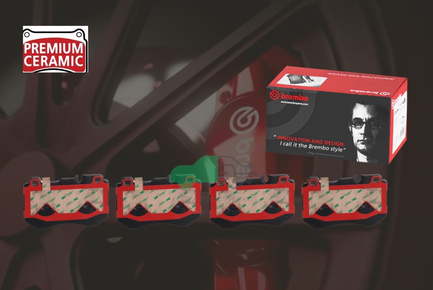 P50 123N ผ้าเบรกหน้า BREMBO รุ่น Ceramic) BENZิ C W205 (200 220AMG 250)