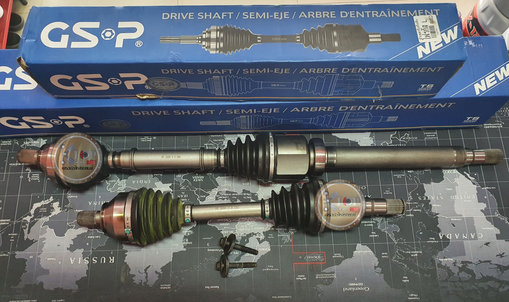 รหัสสินค้า 2240242 [เพลาขับรถยนต์ทั้งเส้นยี่ห้อ GS-P] (ด้าน R ยาว) FORD FOCUS TDCI / ปี 09-12 2.0 ดีเซล