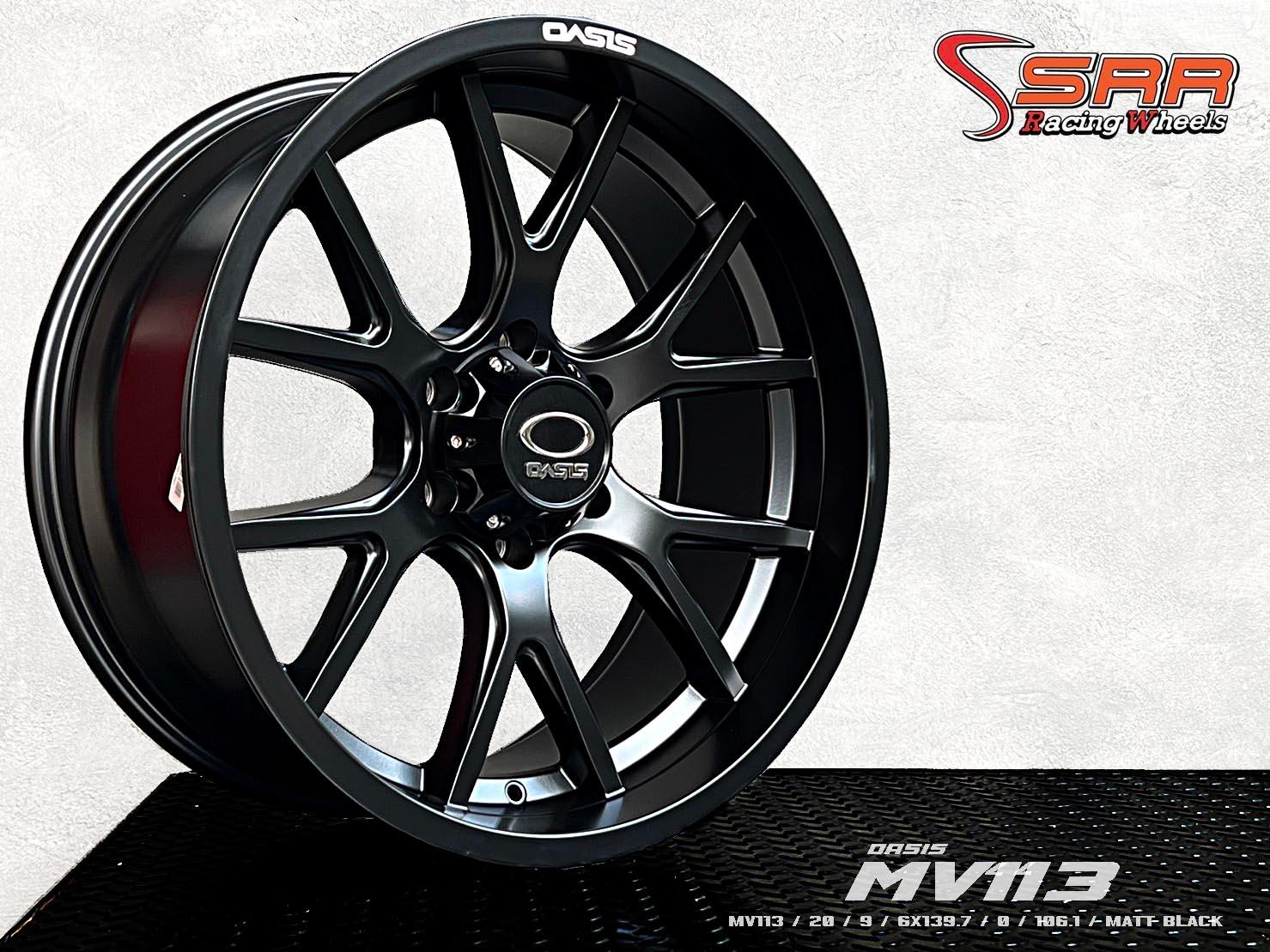 OASIS MV113 ขอบ20 กว้าง 9นิ้ว 6x139.7 ET0 MATT BLACK ราคาพิเศษ