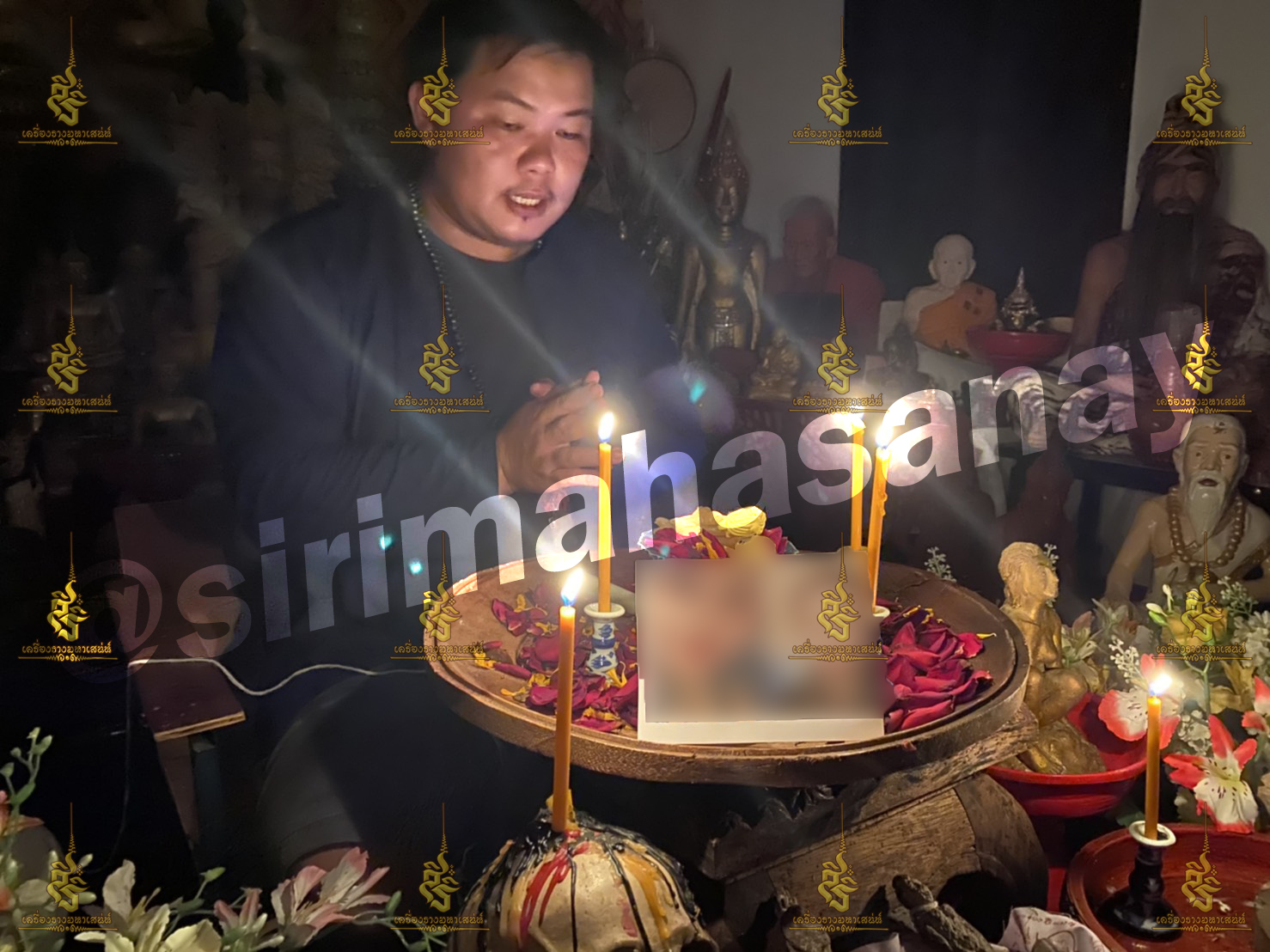 พิธีปันฮักปันหลง อาจารย์เสก สำนักสักยันต์ป๋ารมีเศรษฐีเรือนคำ