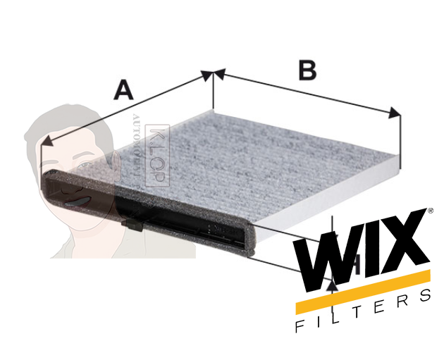 WP2109 กรองแอร์คาร์บอน WIX (MAZ3 2.0 ปี14, CX-5 Skyactive ดเีซล, เบนซิน) เทคโนโลยีอเมริกา