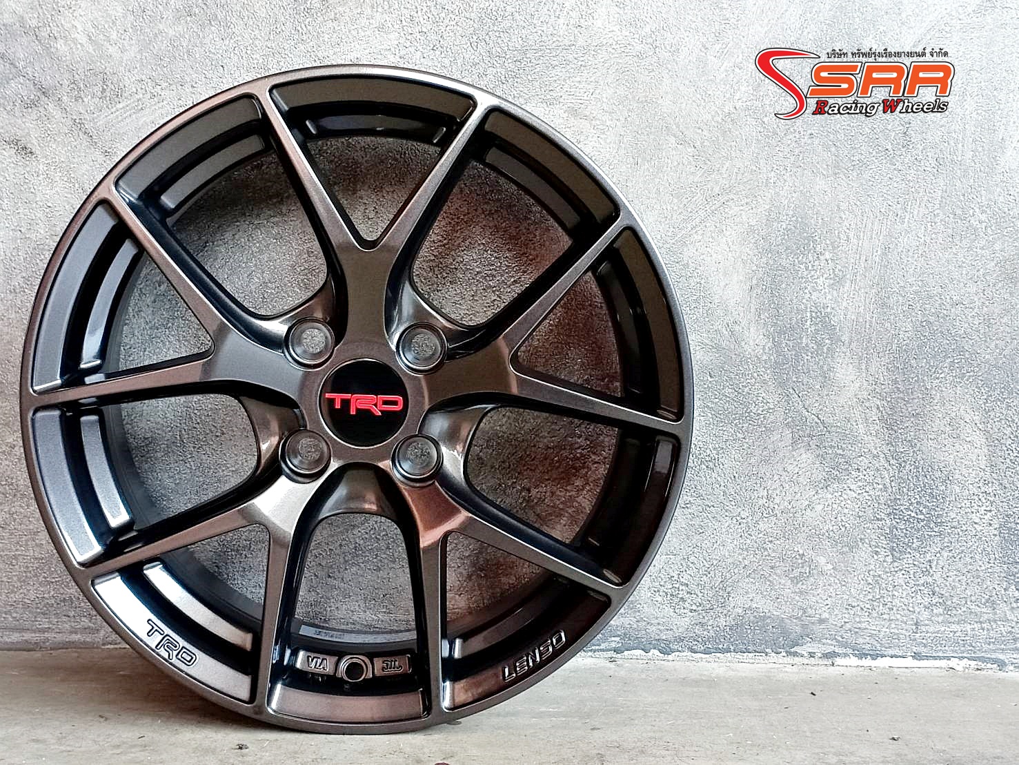 TRD TR6 ล้อแท้LENSO ขอบ15 4x100 HD สำหรับใส่รถTOYOTA