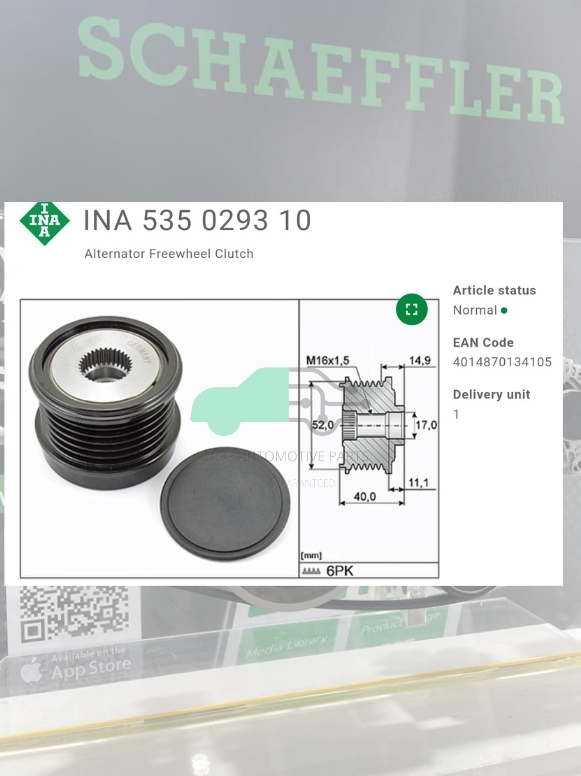 (INA) : OAD-มู่เล่ยไ์ดชารจ์ BENZ M274 W205 W212 W213 C218 X253