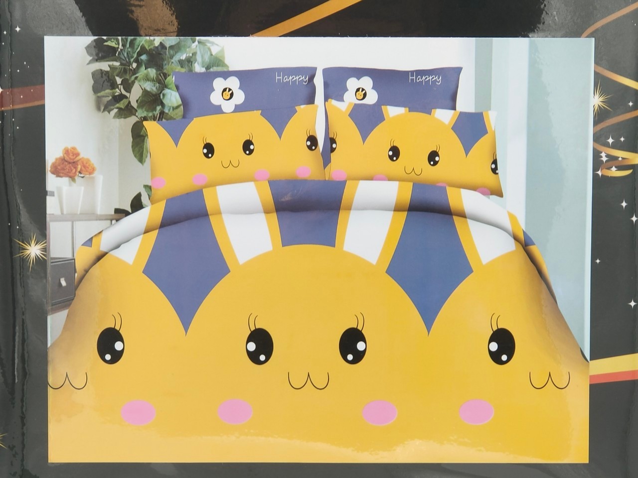 ชุดนวมลายการ์ตูน 6 ฟุต #มียางรัดมุม 360 องศา งานพรีเมี่ยม(เกรด AA) ( 6ชุดคละลาย)