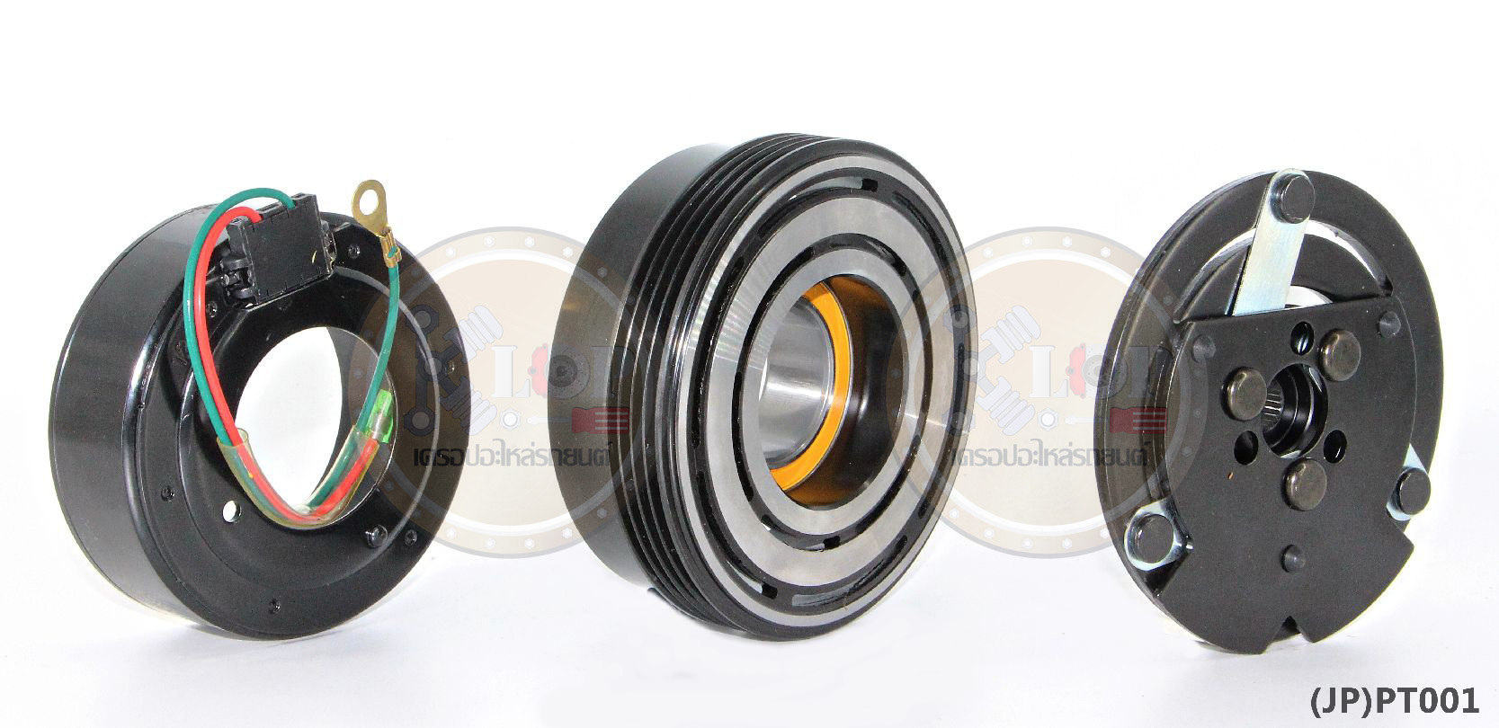 (JP)PT001-JP ชุดหน้าคลัทช์(Vinn) PROTON 4PK (Com.SANDEN) (ญี่ปุ่น) 112mm. 4PK 12V.