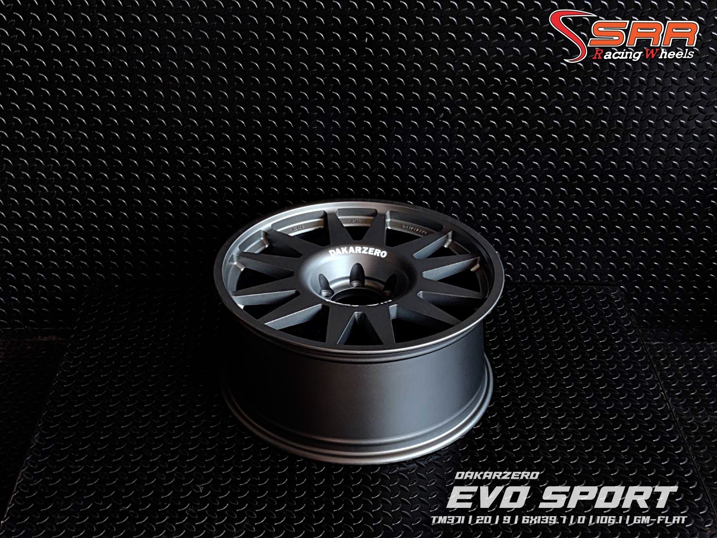 EVO SPORT ล้อไทย ขอบ20 นิ้ว 6H139.7 ET0 GM-FLAT มีจำหน่ายที่SRR