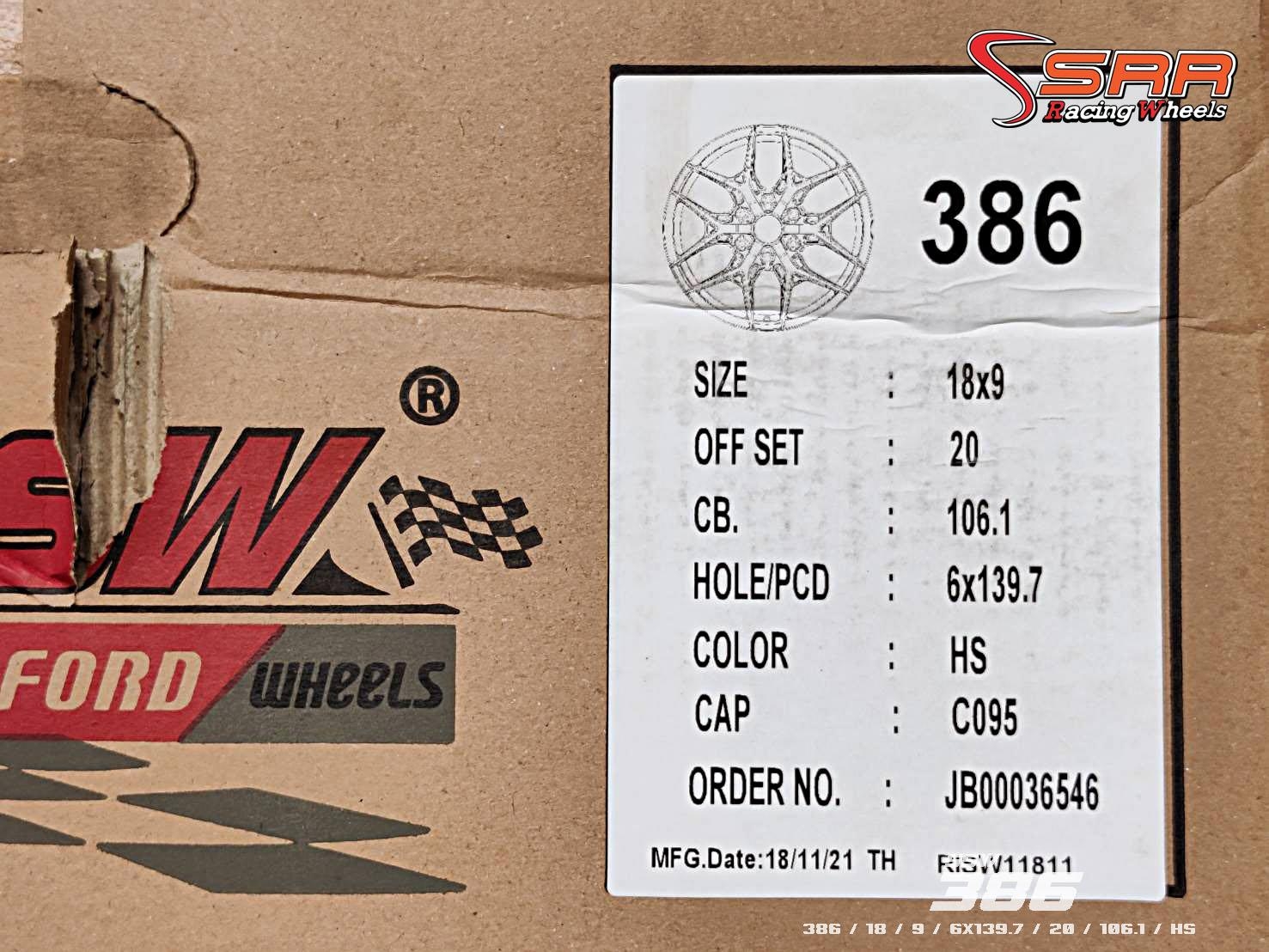 SSW386 ขอบ18 6x139.7 ET20 HS ล้อไทย ราคาพิเศษ