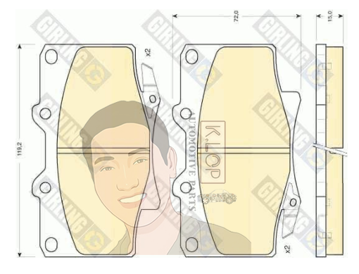 6111549 ผ้าเบรกหน้า Girling แท้ F.PAD.LANDCRUISER (คุณภาพดีมาตรฐาน การันตีโดยเครอปอะไหล่ยนต์)
