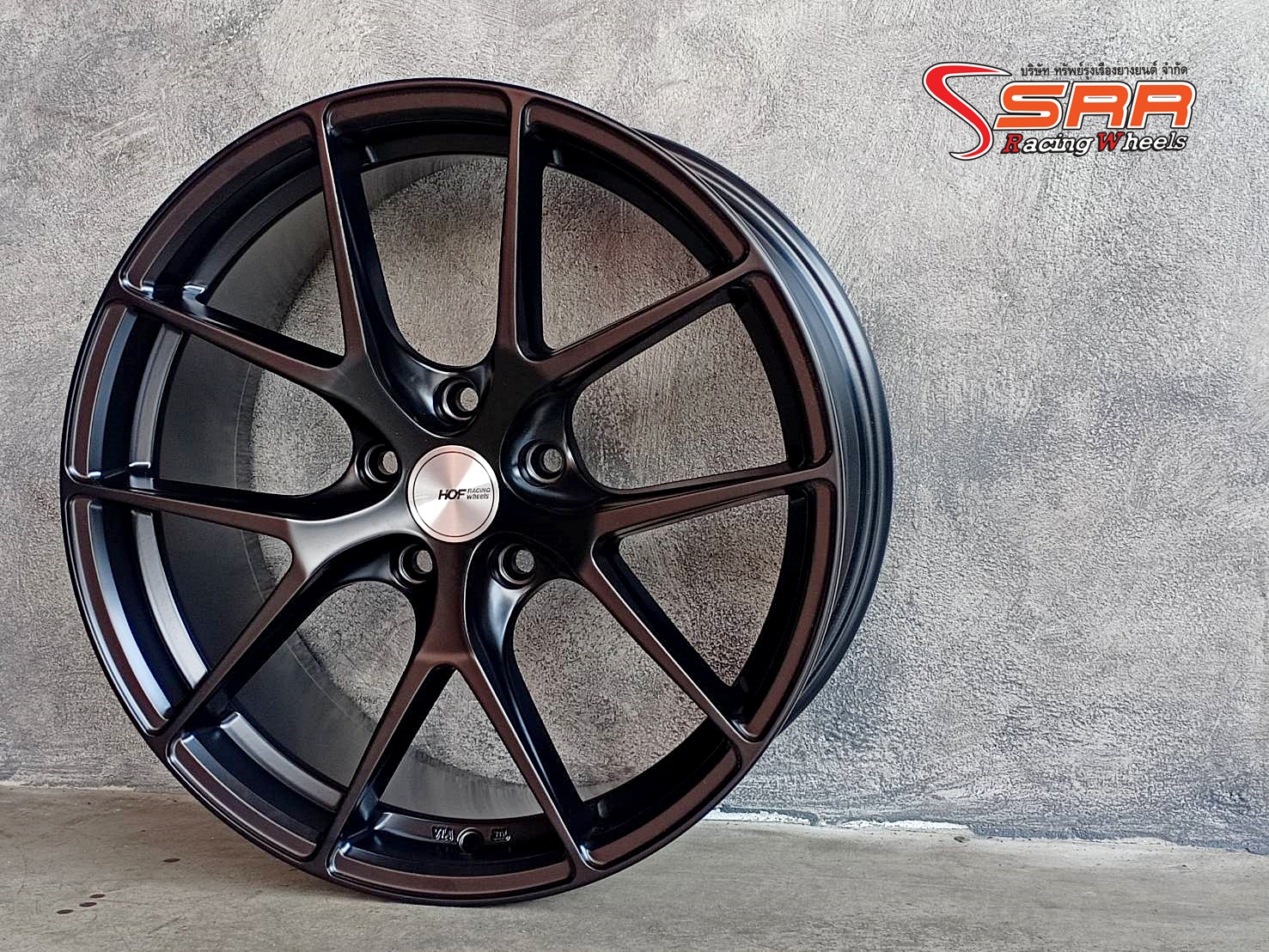 HRE HF828 ขอบ18 หน้า8 หลัง9 ET+40 5x114.3 MATT BLACK
