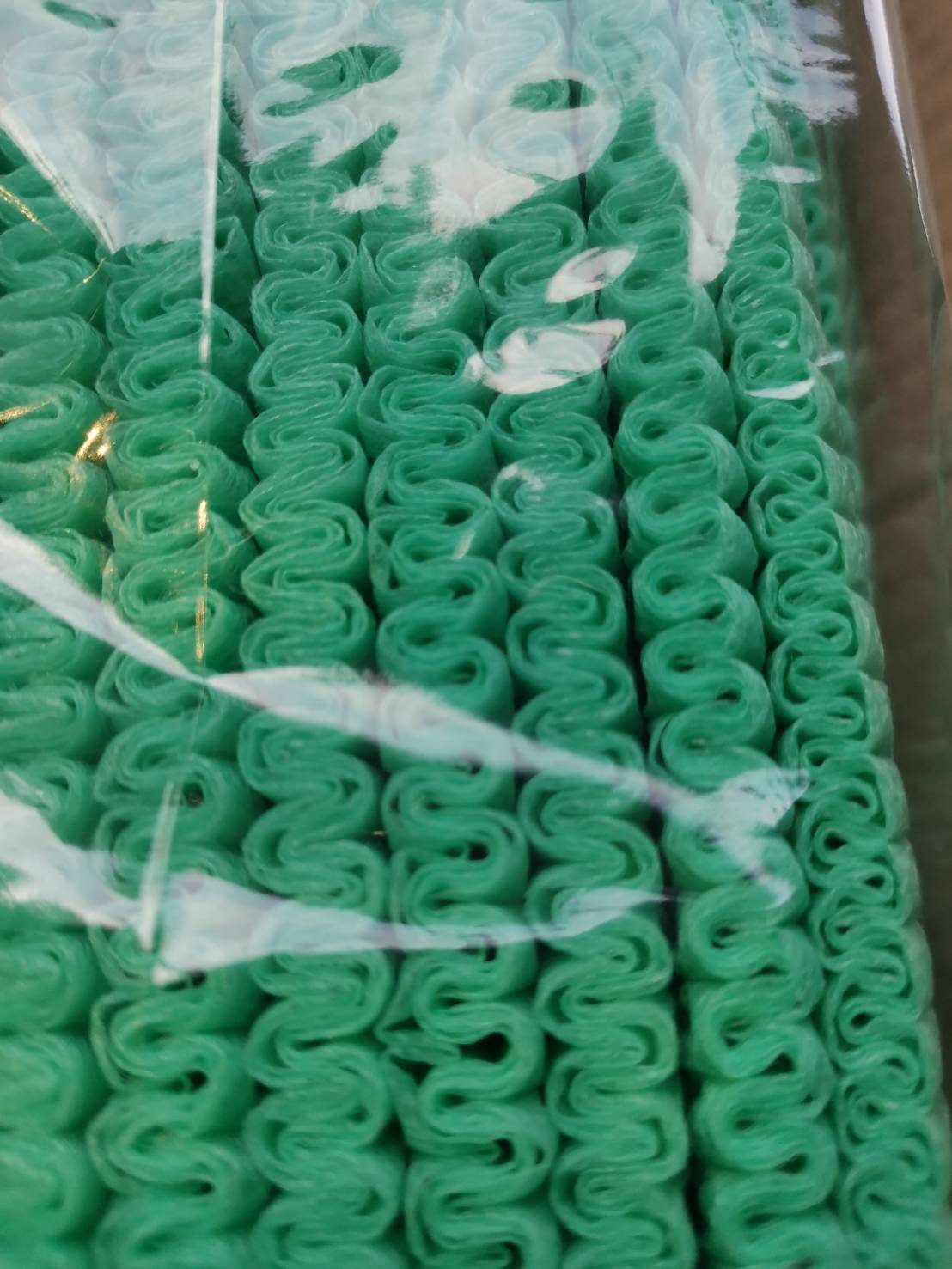 หมวกคลุมผมอนามัย สีเขียว 19"