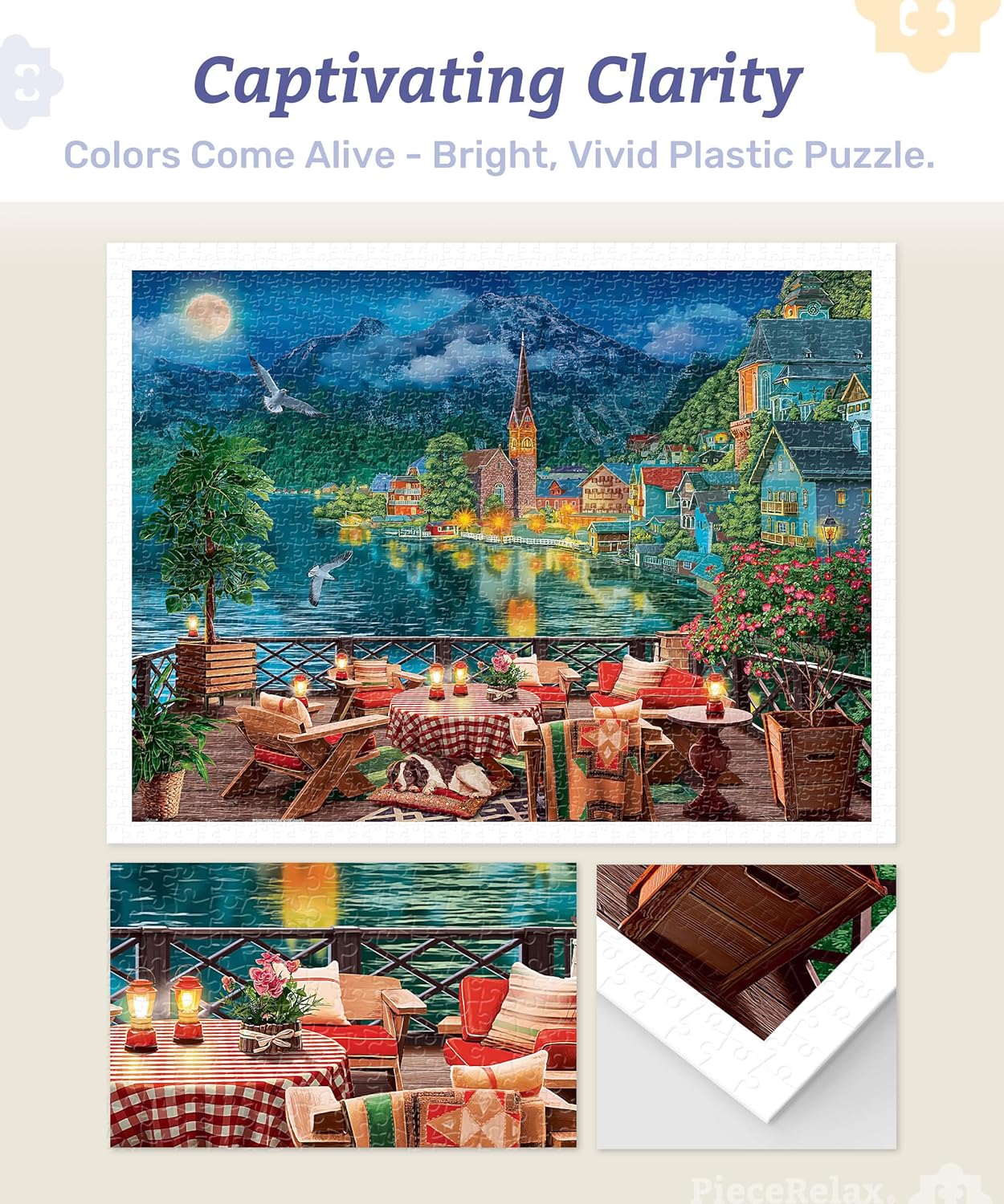 Pintoo - Evening by the Lake in Hallstatt by Image World 1200 pcs.