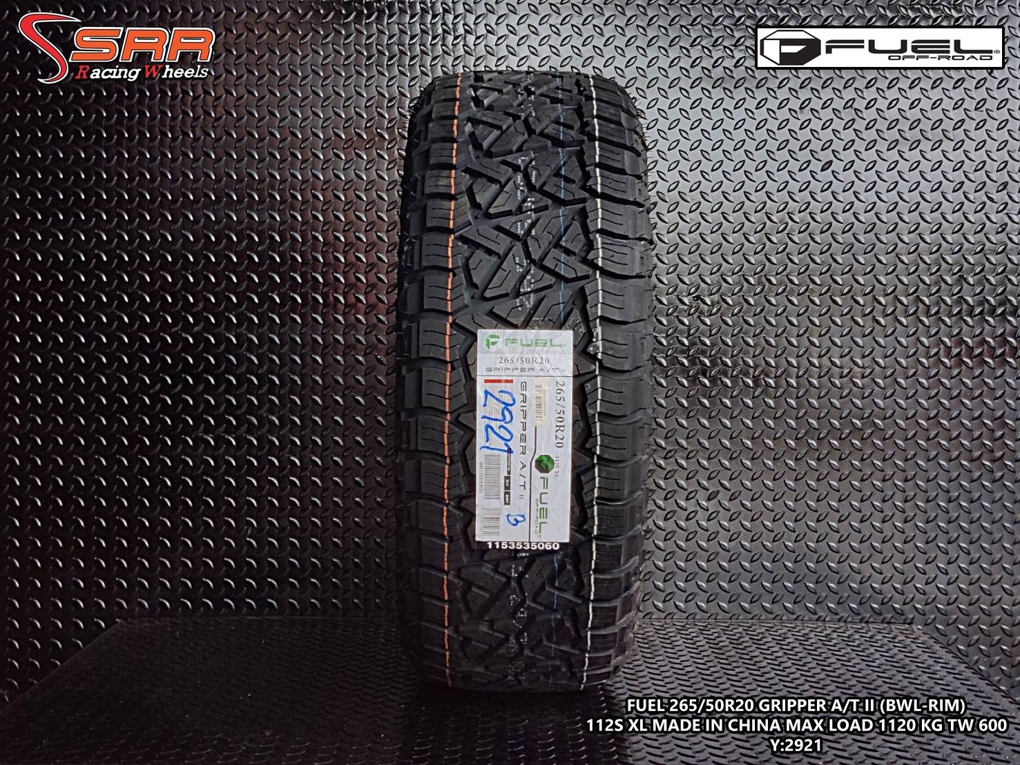 FUEL GRIPPER A/T II 265/50R20 ยางแบรนด์America ปี2021 ราคาพิเศษ
